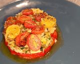 Foto del paso 9 de la receta: Migas de bacalao picantonas con pimiento asado en Air fryer