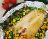 Фото кроку 1 до Рыбка запечённая с овощами 🤤🐟.