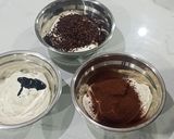 Foto langkah ke 8 dari resep Trio chocomoca batik cake.
