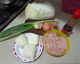 Foto langkah ke 1 dari resep Sawi gulung isi Ayam Tahu.