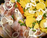 Csirke velesült zöldségekkel recept fázis 1 fotója
