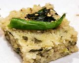 A picture of step 9 of Methi Mutter Dhokla.