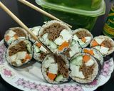 Foto langkah ke 1 dari resep Anabolic Vegan Kimbap |High Protein, Low Calorie, Sugar & Gluten Free.