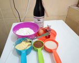 A picture of step 2 of Red Wine Chocolate Mini Muffins.