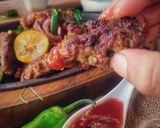 A picture of step 12 of Restaurant Style Sizzling Kabab.