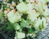A picture of step 4 of Khamang kakdi (cucumber).