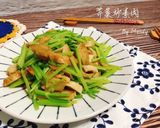 芹菜炒素肉的食譜步驟4照片
