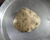 A picture of step 1 of Pearl millet flour and methi leaves paratha.