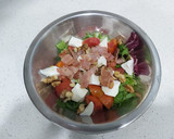 Foto del paso 4 de la receta: Ensalada templada de huevo y bacon