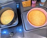 A picture of step 3 of Emergency Quick Birthday Cake :P - Ok I Know Its Basically a Victoria Sponge with a Little Extra :P.