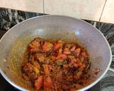 A picture of step 6 of Rajma palak curry.