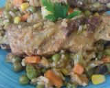 Foto del paso 2 de la receta: Arroz con costillas y guisantes