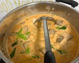 รูปขั้นตอนการทำที่ 4 ของ ขนมจีน ราดแกงกะทิ อกไก่