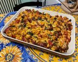 Une image de l'étape 15 de Gratin de gnochettis aux épinards, lard et tomates.