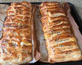 Foto del paso 5 de la receta: Trenzas de hojaldre con jamón York, queso y chorizo