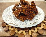 A picture of step 4 of Gud chana patti.