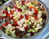 Une image de l'étape 16 de Flan de légumes aux saucisses et fromage roumains.