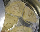 A picture of step 7 of Pattis on patela with ready-made paratha.