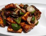 A picture of step 7 of Paneer Chilli.