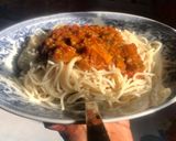 A picture of step 6 of Minced meat sauce with spaghetti.