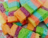 Foto langkah ke 5 dari resep Cake Kukus Pelangi Lembut.