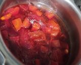 A picture of step 4 of Beet root soup.