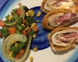 Foto langkah ke 6 dari resep Chicken cordonbleu mini.