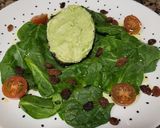 Foto del paso 8 de la receta: Aguacate con queso viejo tostado y espinacas
