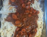 Foto del paso 6 de la receta: Fideos con Salsa de Salchichas que Sobraron