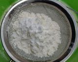 Foto langkah ke 3 dari resep Bolu pisang kukus pandan (no mixer).