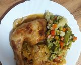 Csirkecomb káposzta ágyon recept fázis 4 fotója