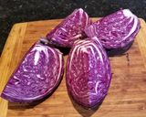 A picture of step 1 of German Red Cabbage (Rotkohl).