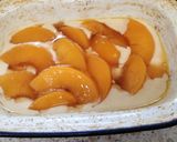 A picture of step 1 of Gluten free Peach cobbler.