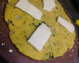A picture of step 1 of Crunchy Aloo triangle pakoda.