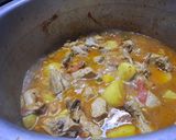 A picture of step 5 of Chicken Aalo Biryani.