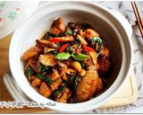 下酒菜-塔香燒雞(三杯雞)的食譜步驟10照片