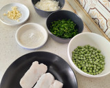 Foto del paso 1 de la receta: Suprema de merluza en salsa verde con guisantes