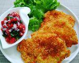 Foto langkah ke 7 dari resep Chicken Schnitzel dg Sambal Dabu².