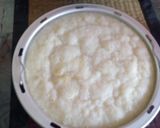 A picture of step 2 of Mango pizza dhokla.
