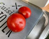 Une image de l'étape 1 de Salade de riz et fèves aux carottes, concombre et tomates.