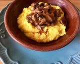 Foto del paso 4 de la receta: Polenta con champiñones salteados🍄al jengibre🍄