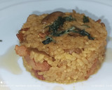 Foto del paso 6 de la receta: Arroz frito con currys, setas y bacon