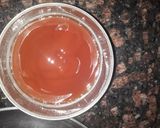 A picture of step 5 of Italian pasta in red sauce.