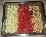 Foto langkah ke 2 dari resep Salad buah choco jelly super creammy & yummy.