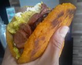 Foto del paso 12 de la receta: Arepa de zapallo / ahuyama rellena... 🎃🍘🍘🎃