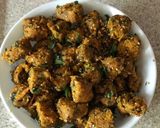 A picture of step 4 of Oats muthia.