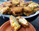 Foto del paso 6 de la receta: Buñuelos de coliflor y zanahorias sin gluten al horno