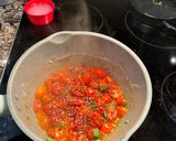 A picture of step 5 of 1 pot tomato pasta 🍝.