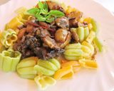 Gombás tészta, színes kedvenc recept fázis 6 fotója