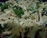 A picture of step 2 of Rajas con crema, chicken, and cream cheese.